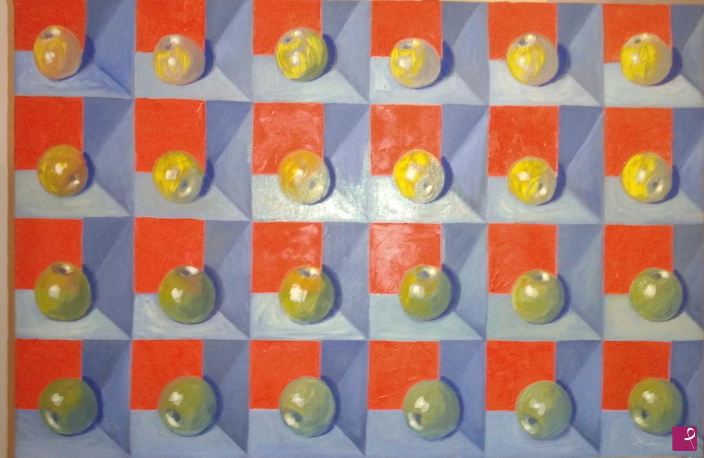quadri in vendita online - Esposizione n.1"mela verde"