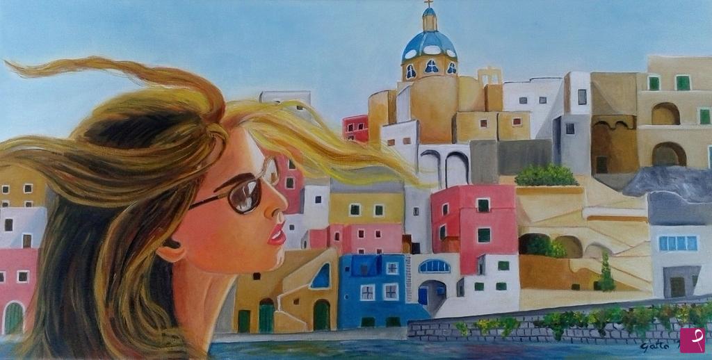 quadri in vendita online - Estate a Procida 