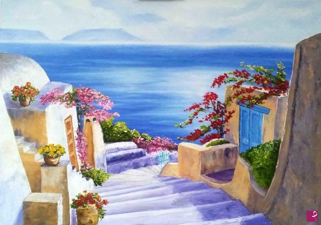 quadri in vendita online - Estate a Santorini