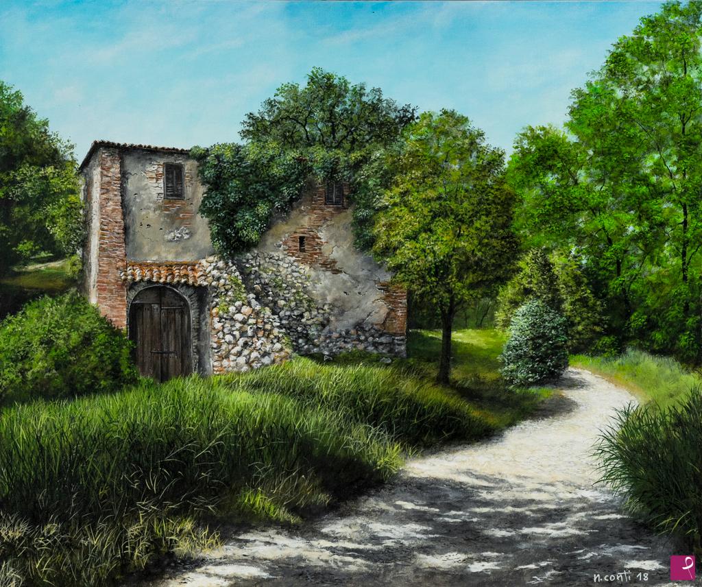 quadri in vendita online - Estate in campagna