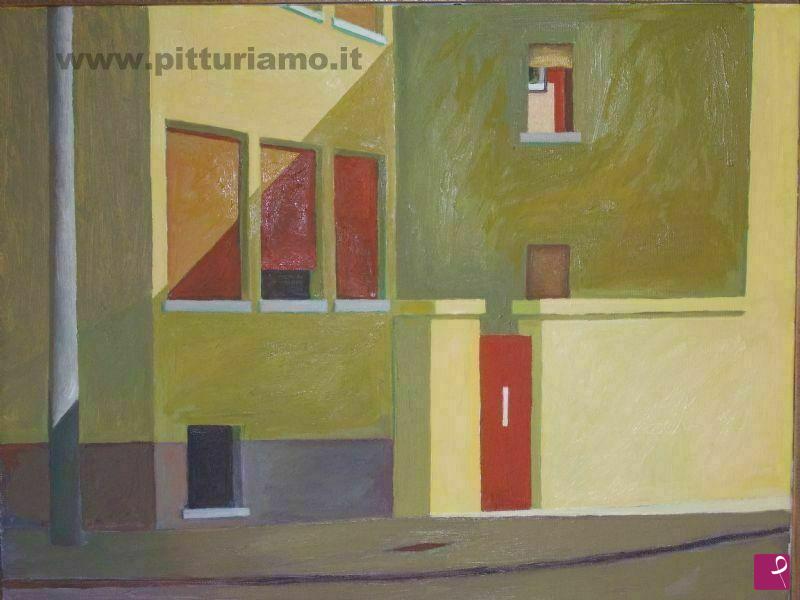 quadri in vendita online - esterno giallo