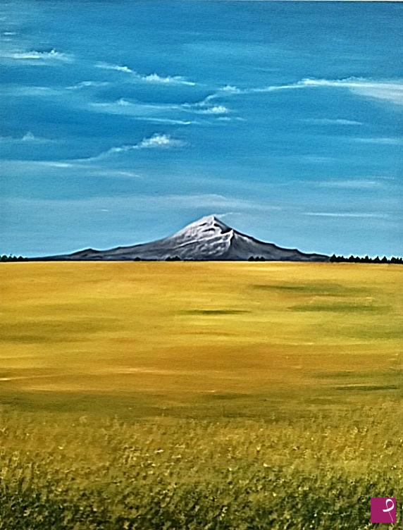 quadri in vendita online - "Etna e luce di Sicilia" - Olio su tela 