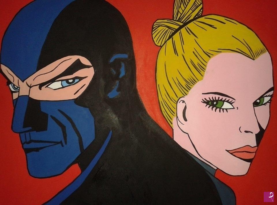 quadri in vendita online - Eva e Diabolik