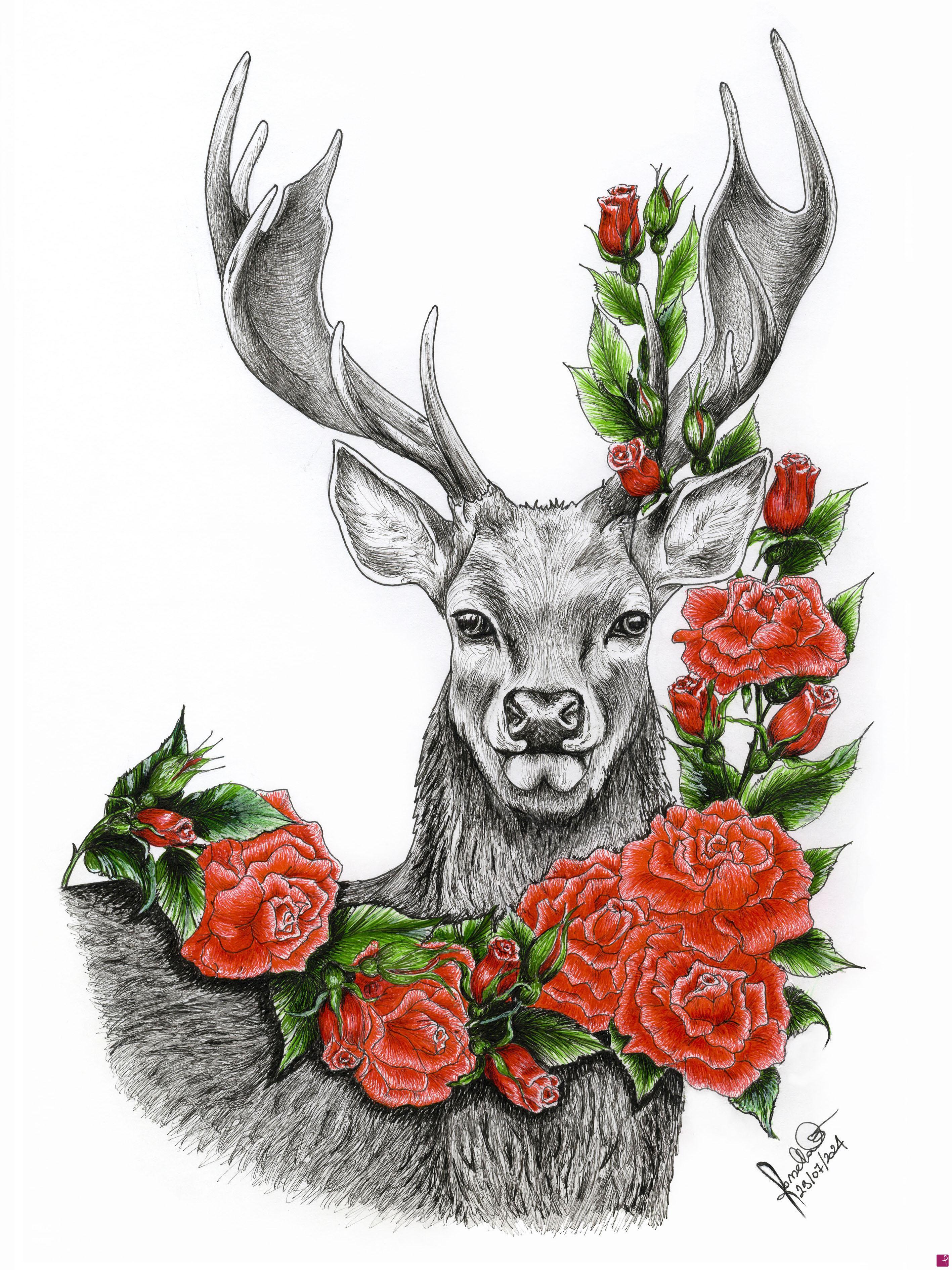 quadri in vendita online - Everloving - Elk&Ros(e)s