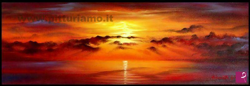 quadri in vendita online - Exotic sunset