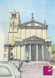 quadri in vendita online - Facciata Chiesa di S. Martino
