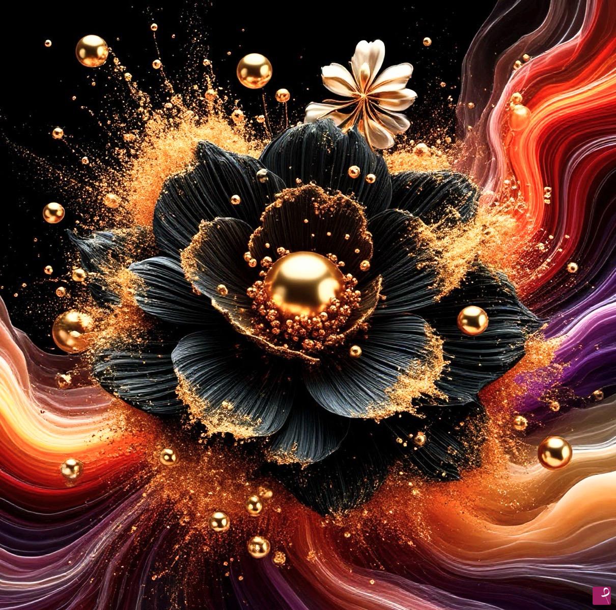 quadri in vendita online - Face flower