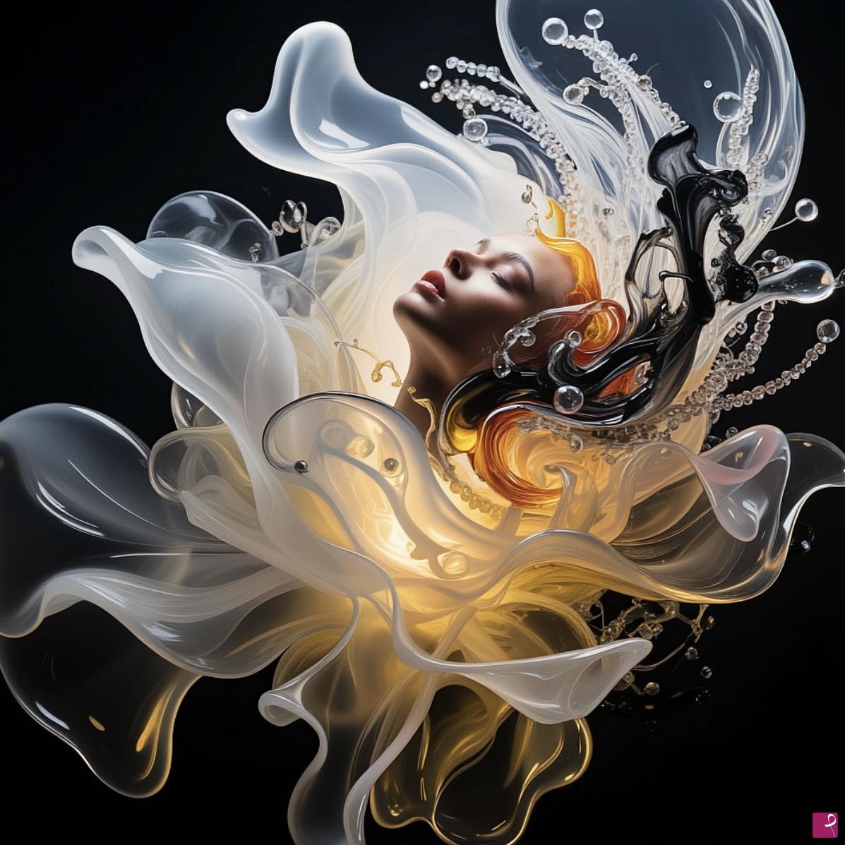 quadri in vendita online - Face woman from flower 