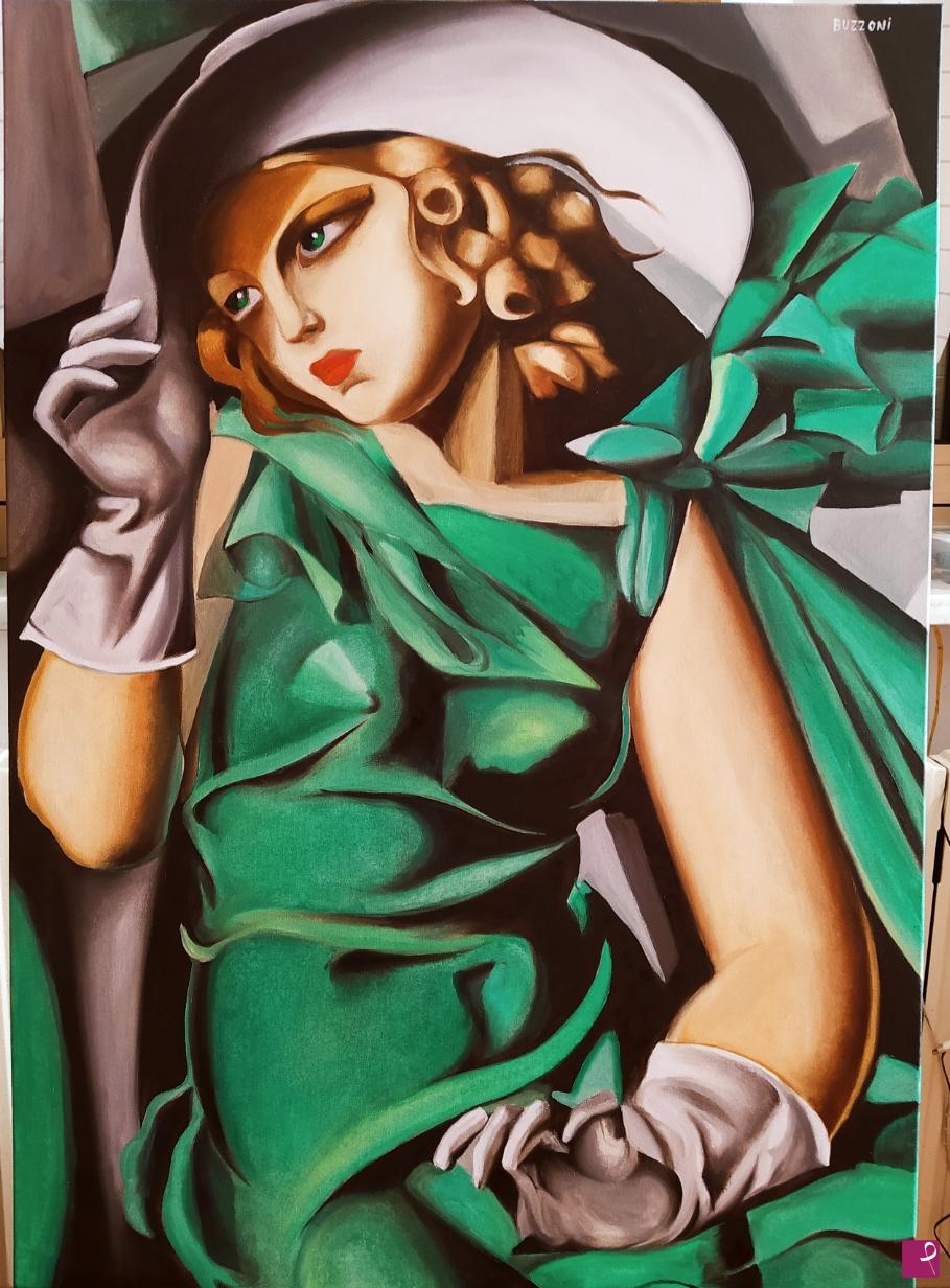 quadri in vendita online - Falso d'autore tamara de lempicka buzzoni filippo