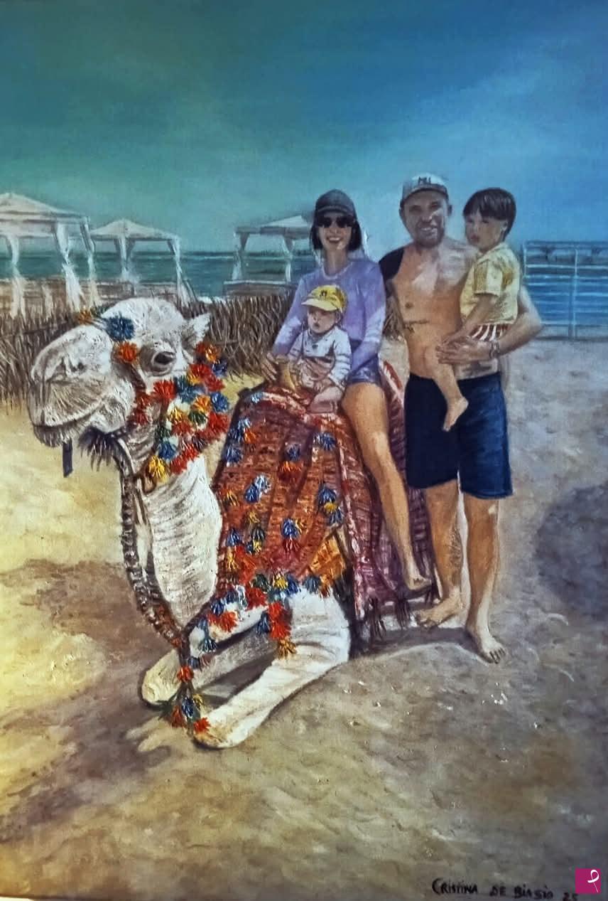 quadri in vendita online - famiglia  in   vacanza