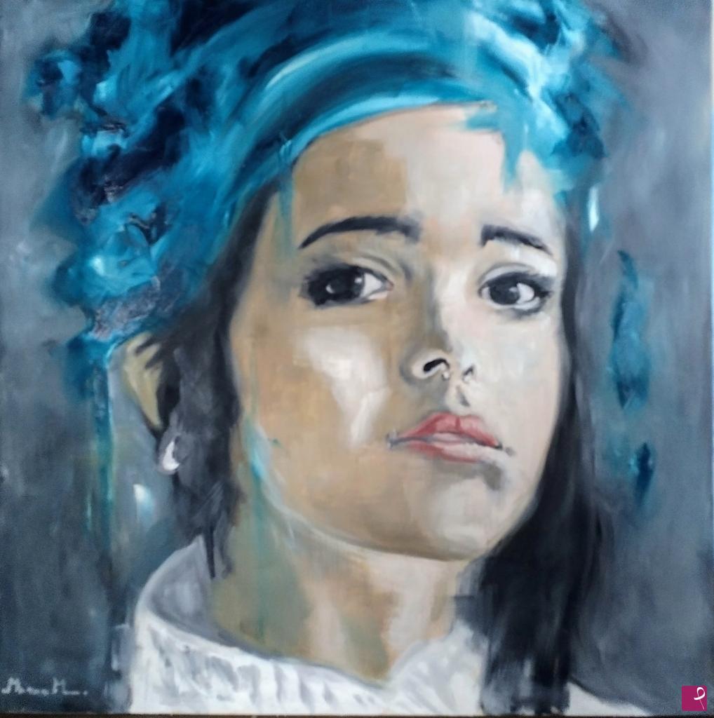 quadri in vendita online - Fanny with the pearl earring