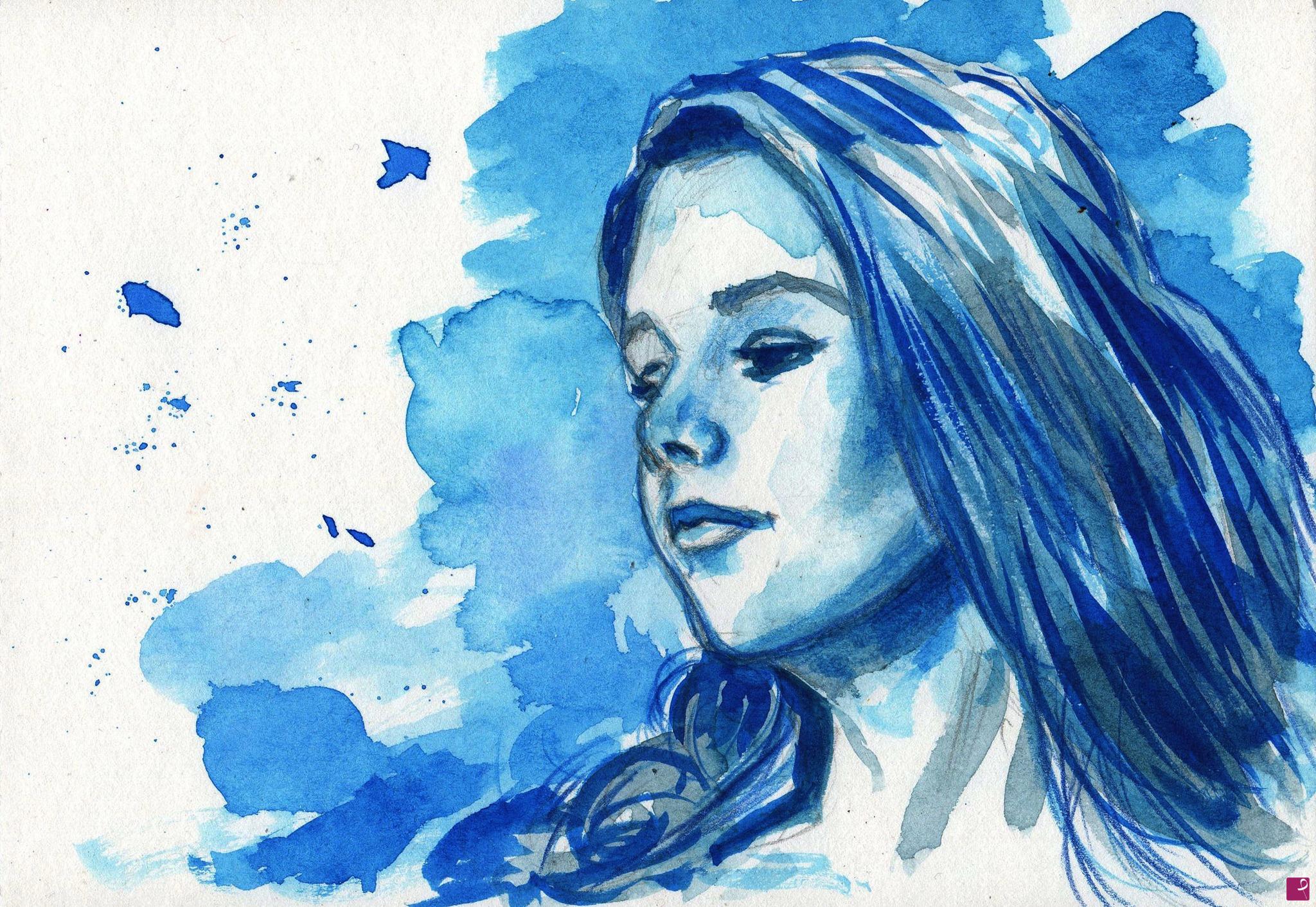 quadri in vendita online - Fantasia blu