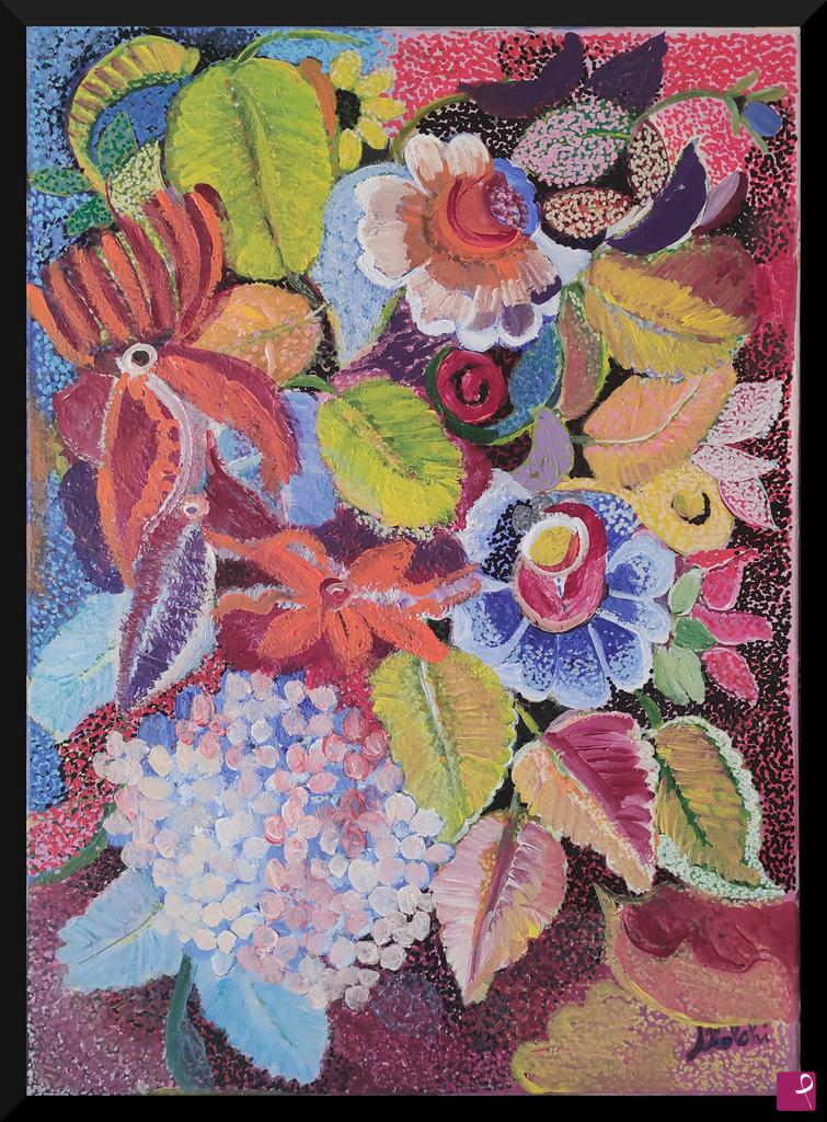 quadri in vendita online - Fantasia di fiori