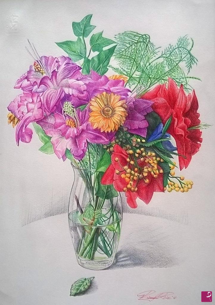 quadri in vendita online - Fantasia floreale /  Floral fantasy
