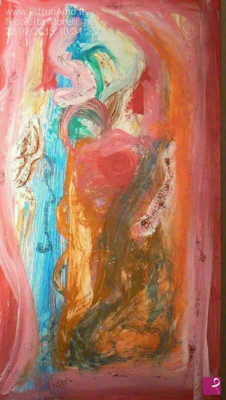 quadri in vendita online - Fantasia in rosa