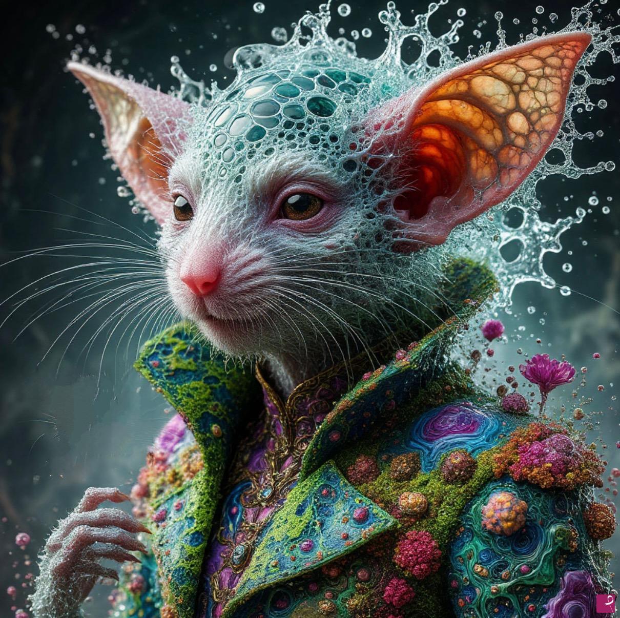 quadri in vendita online - Fantastic cat
