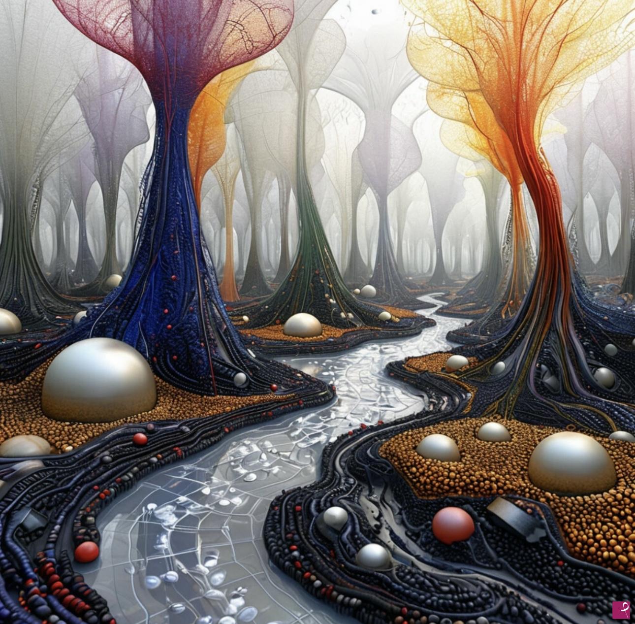 quadri in vendita online - Fantastic forest3