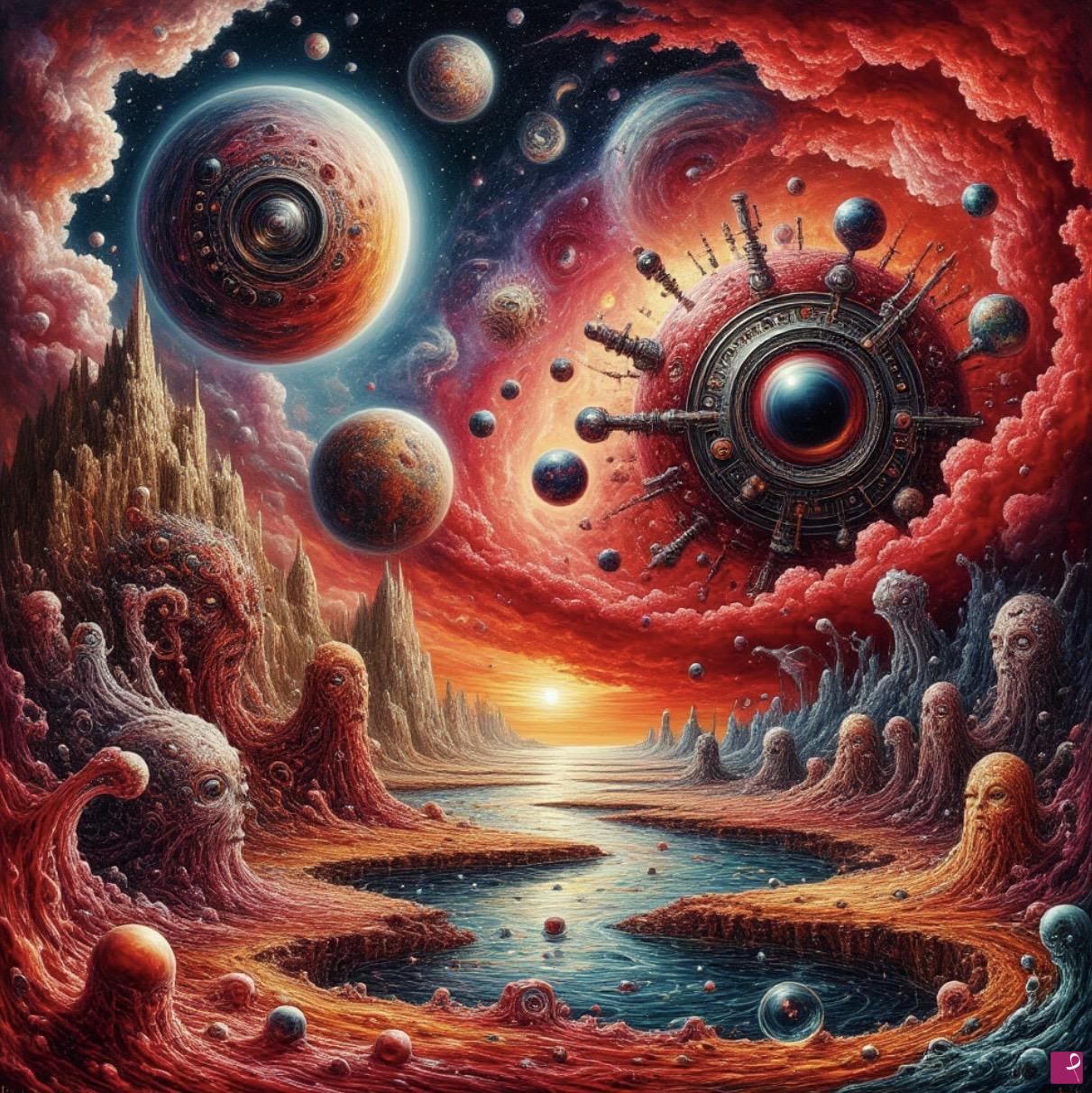 quadri in vendita online - Fantastic planet 2