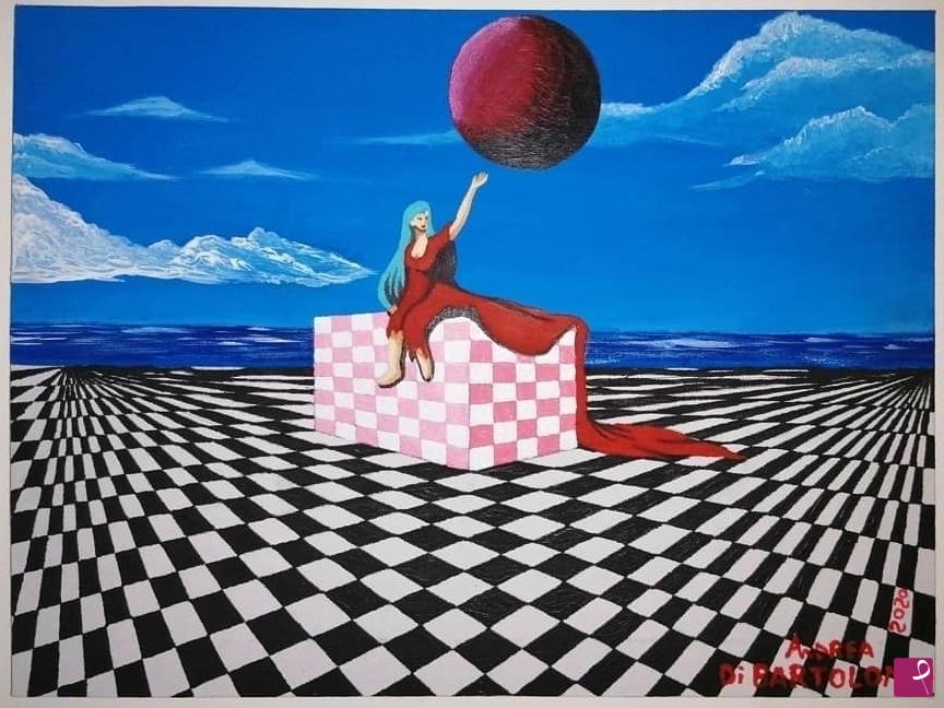 quadri in vendita online - Fantasy beach