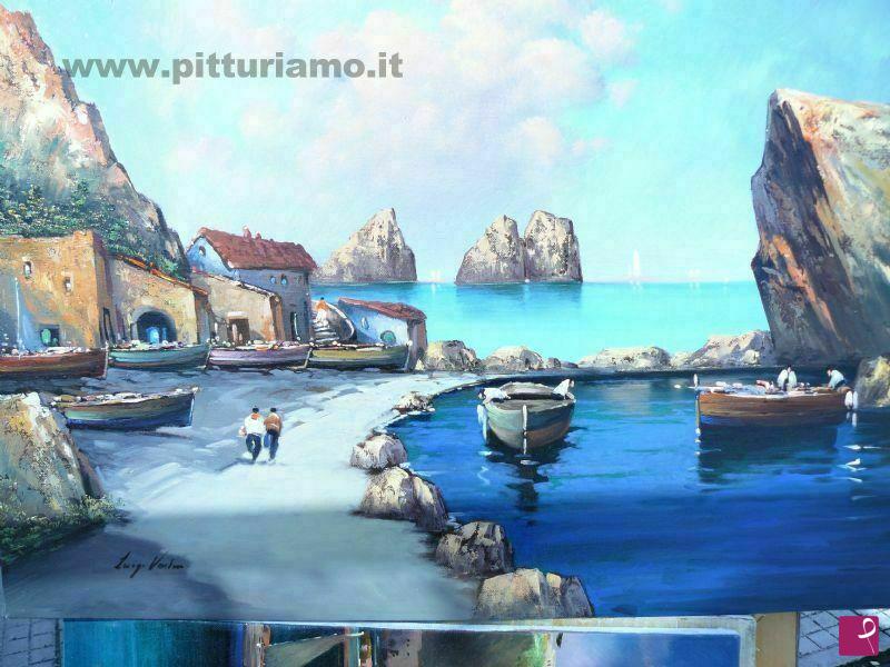 quadri in vendita online - Faraglioni di Capri