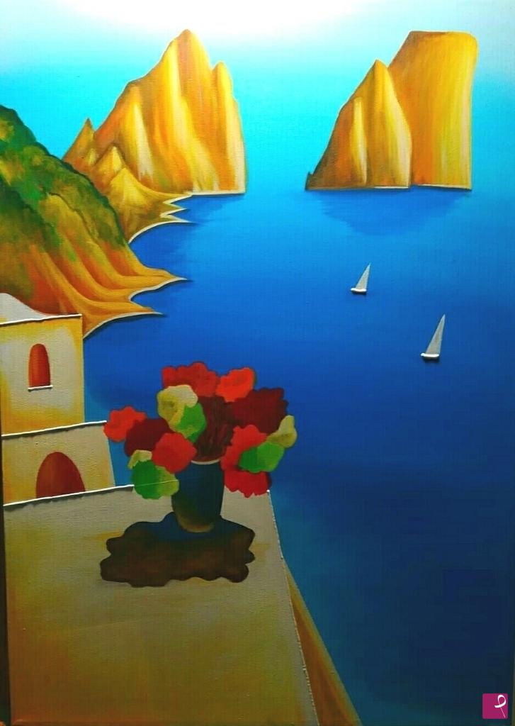 quadri in vendita online - FARAGLIONI DI CAPRI