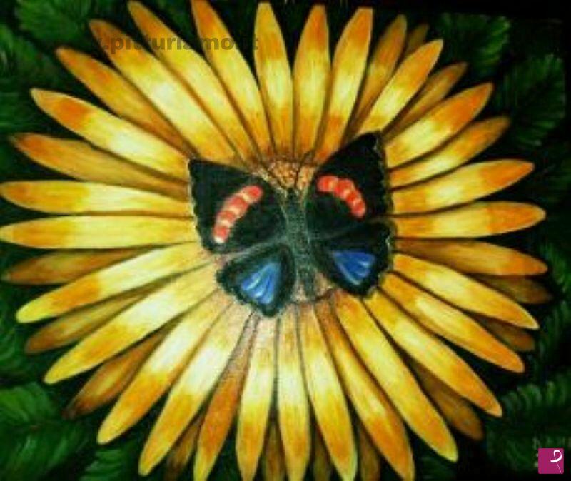 quadri in vendita online - FARFALLA IN FIORE