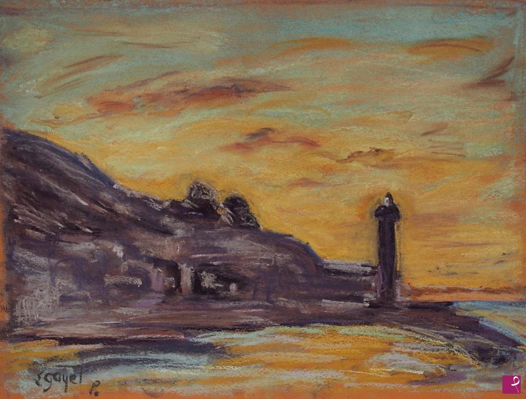 quadri in vendita online - Faro al tramonto