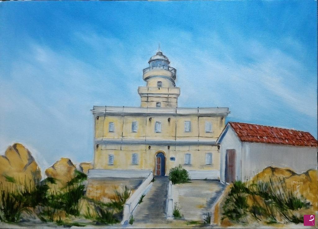 quadri in vendita online - Faro di Capo Testa Santa Teresa di Gallura Sardegna