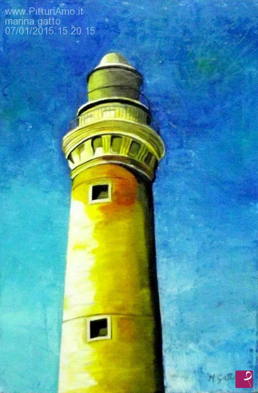 quadri in vendita online - faro giallo