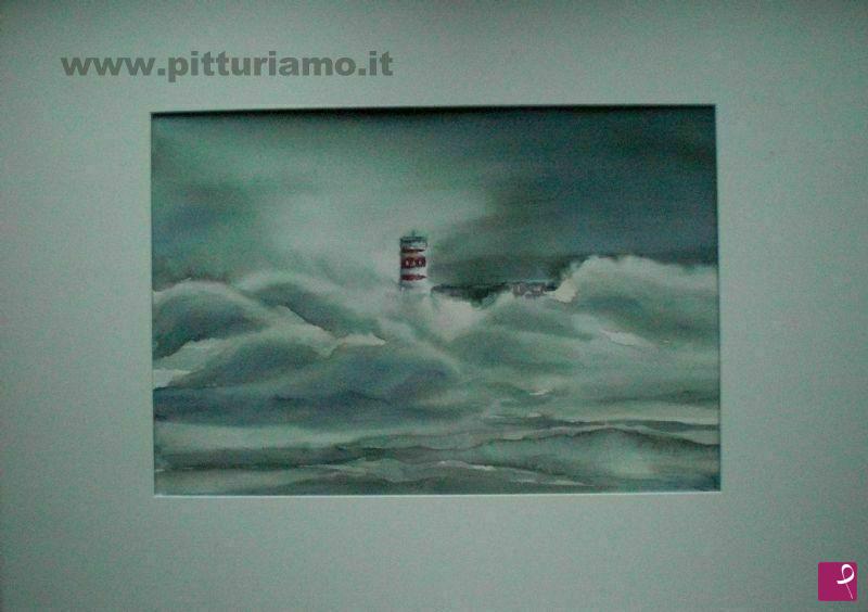 quadri in vendita online - faro nella tempesta