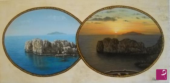quadri in vendita online - faro punta carena Capri