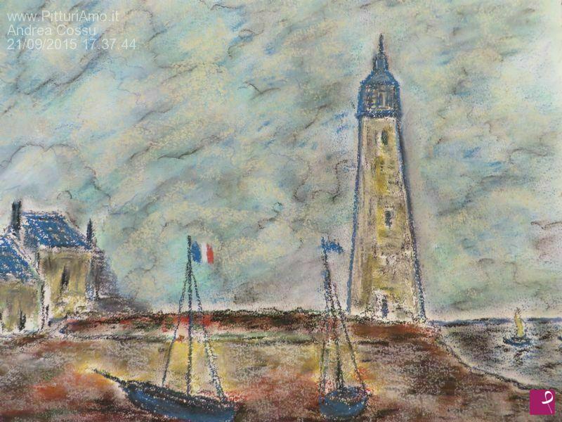 quadri in vendita online - Faro vicino Honfleur