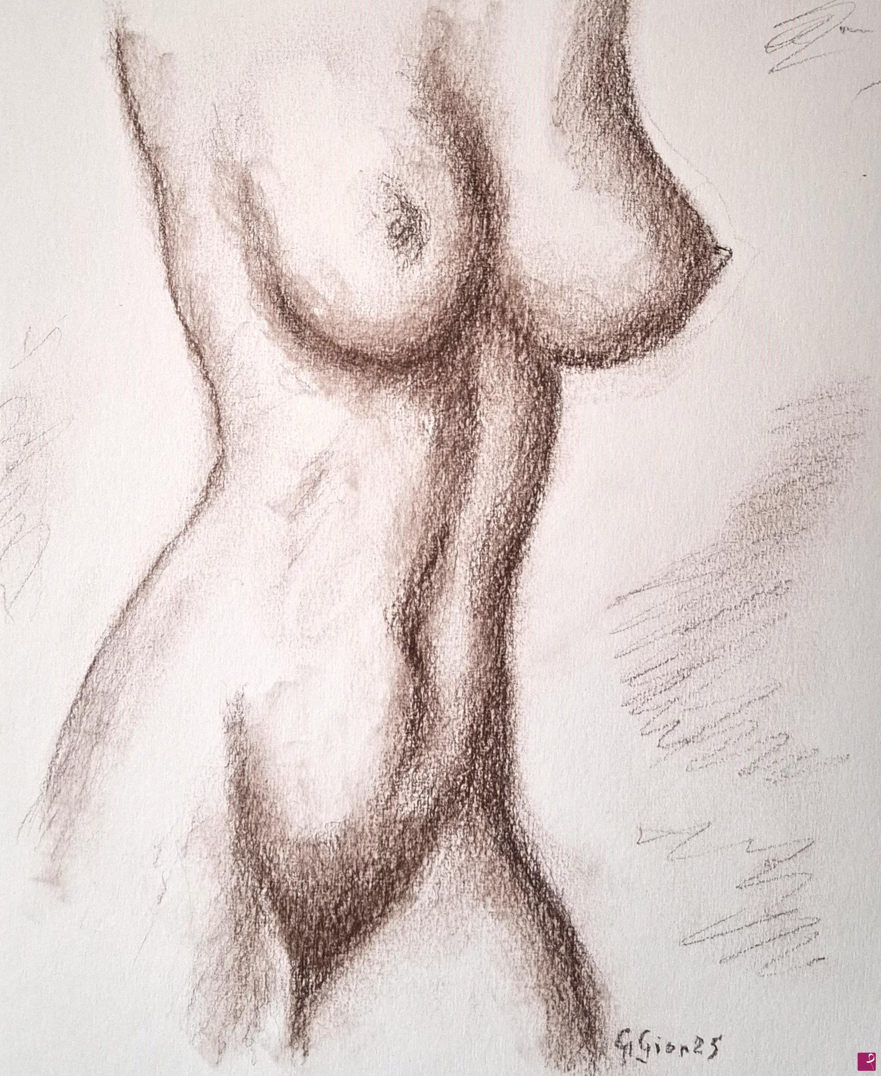 quadri in vendita online - Female nude study no. 6