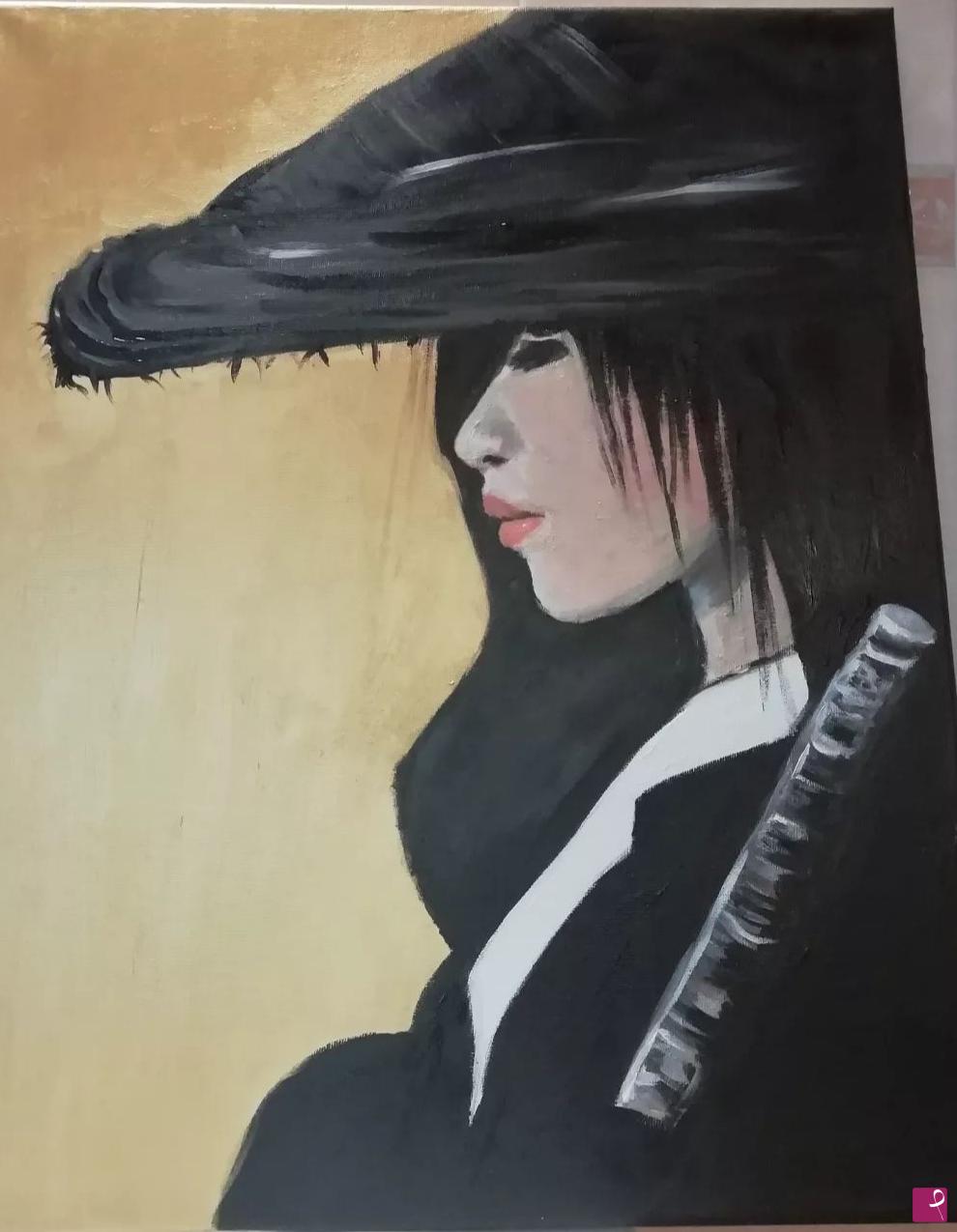 quadri in vendita online - Female Samurai 