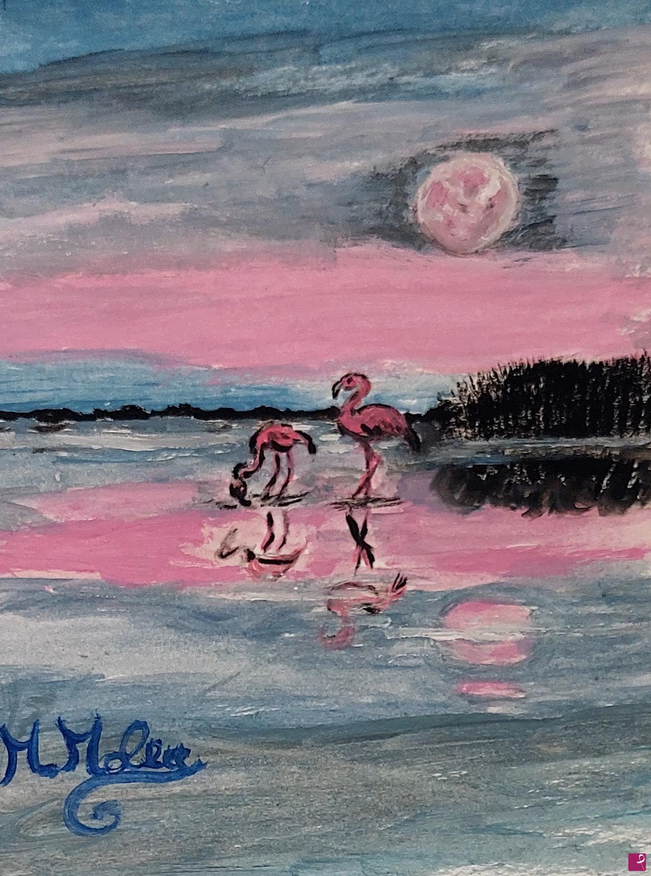 quadri in vendita online - Fenicotteri rosa 