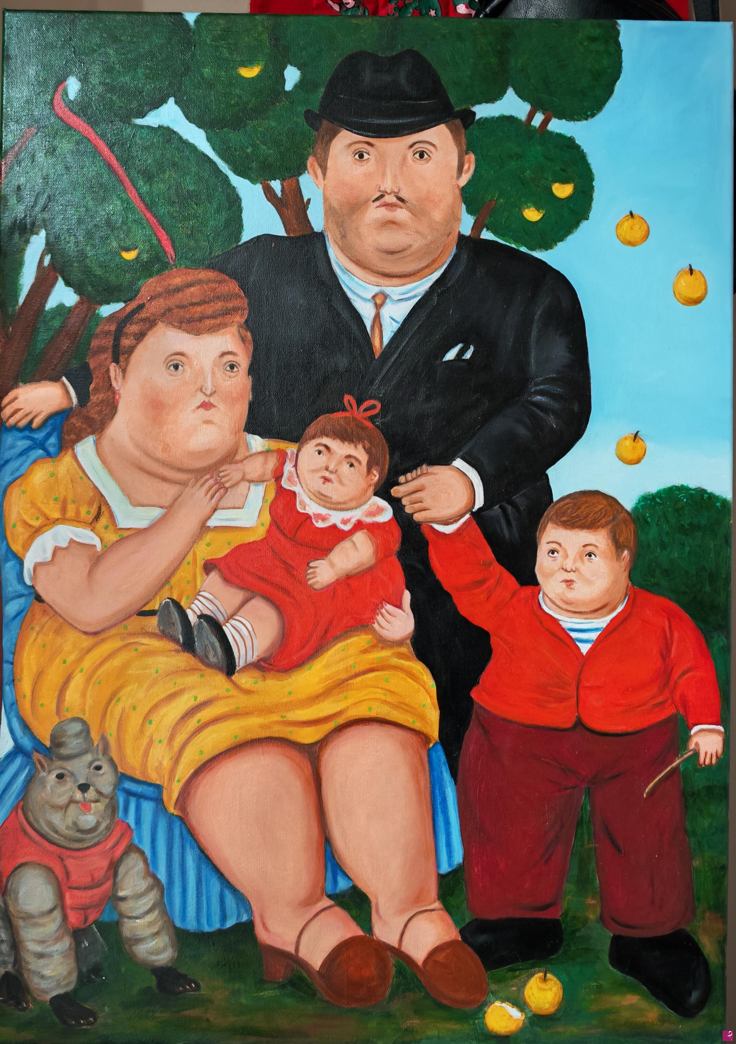 quadri in vendita online - Fernando Botero - La Famiglia