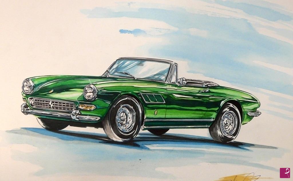 quadri in vendita online - FERRARI 330 GTS  1967