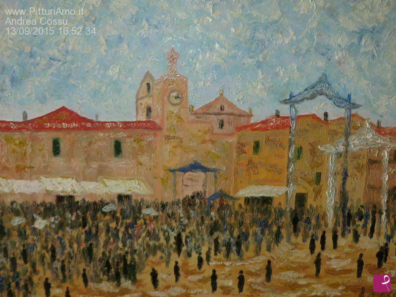 quadri in vendita online - Festa della Madonna di Costantinopoli a Portocannone