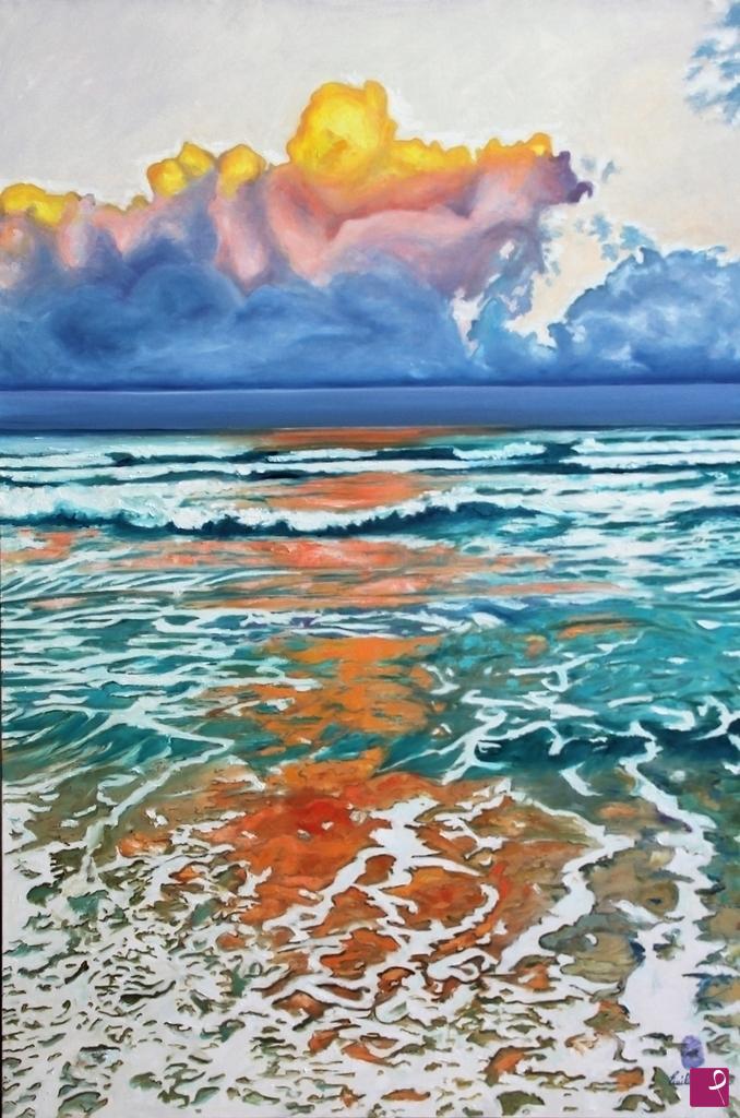 quadri in vendita online - Festa di colori al tramonto