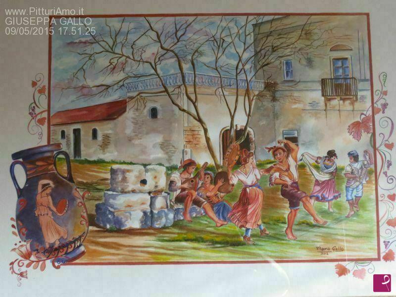 quadri in vendita online - Festa rupestre