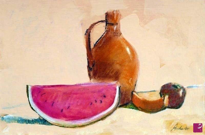quadri in vendita online - fetta di cocomero più .....