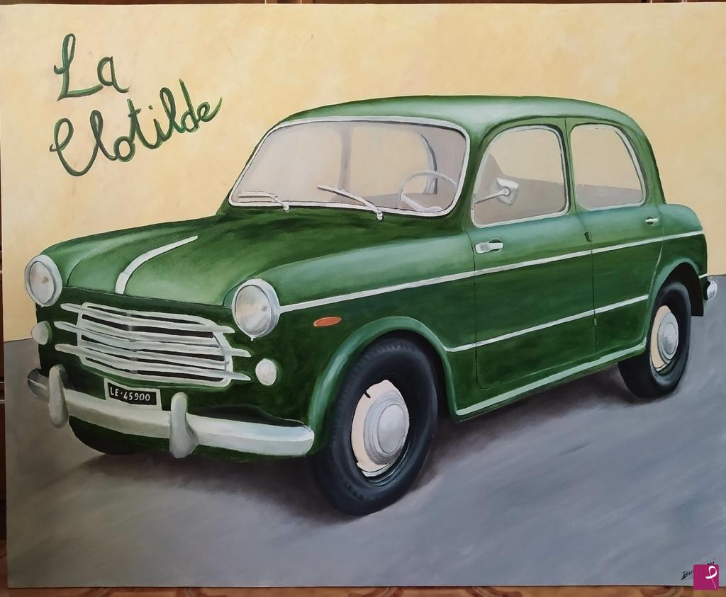 quadri in vendita online - Fiat 1100 La Clotilde