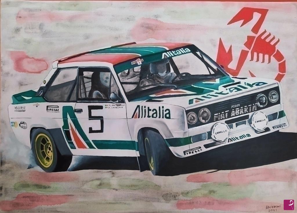 quadri in vendita online - Fiat 131 abarth