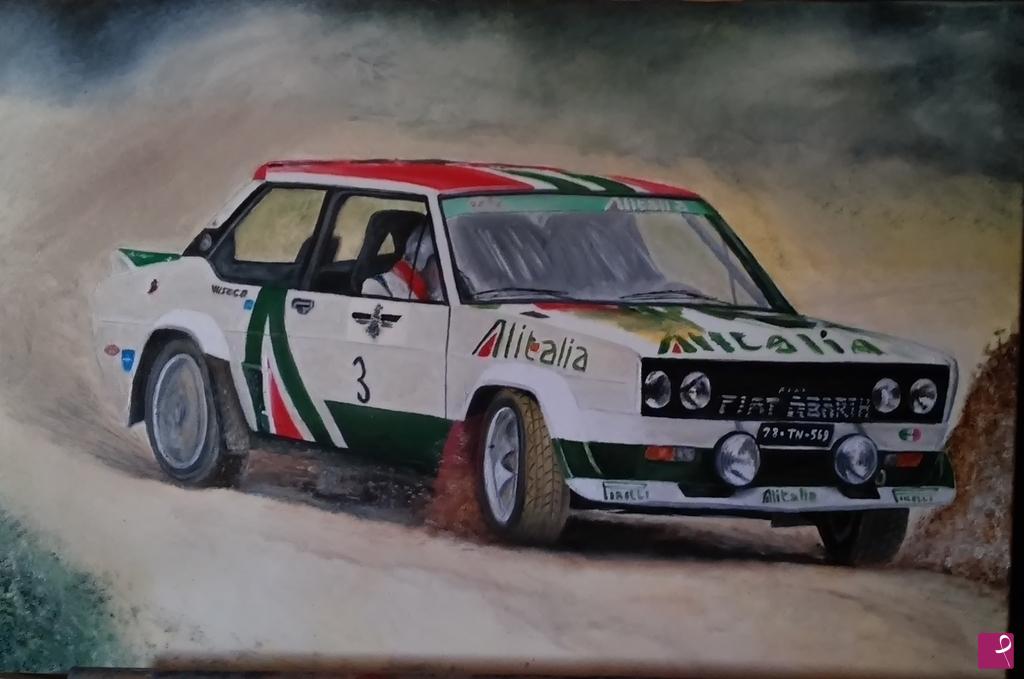 quadri in vendita online - Fiat 131 abarth