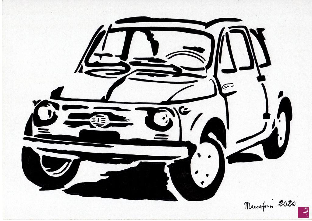 quadri in vendita online - Fiat 500