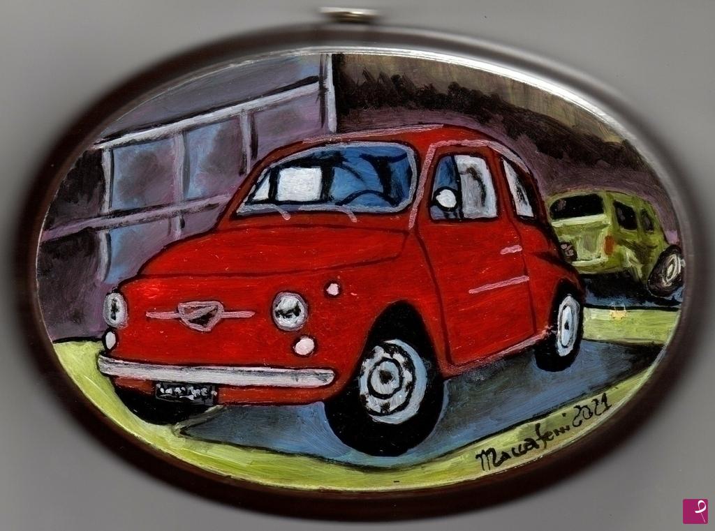 quadri in vendita online - Fiat 500