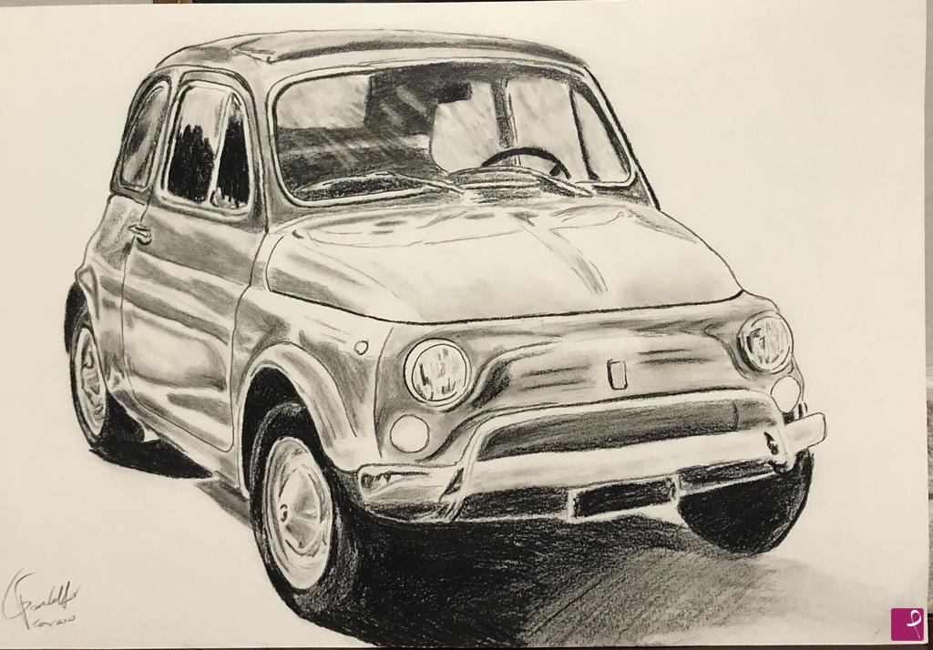 quadri in vendita online - Fiat 500
