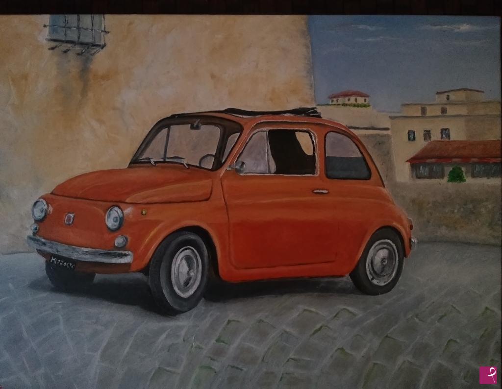 quadri in vendita online - Fiat 500