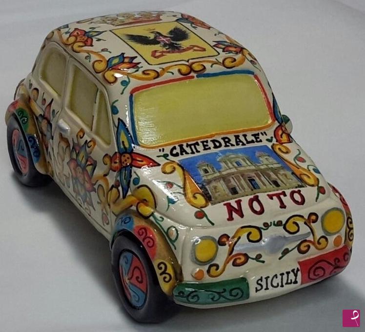 quadri in vendita online - FIAT 500 "SOUVENIR DI  NOTO"