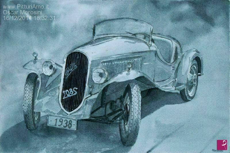 quadri in vendita online - Fiat Balilla 508S 1938